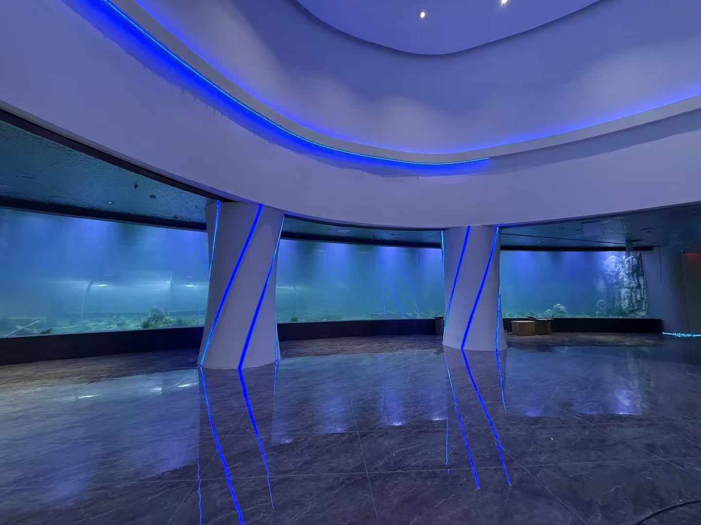 Was sind die Vorteile von Acrylblech in großen Aquarienfenstern?