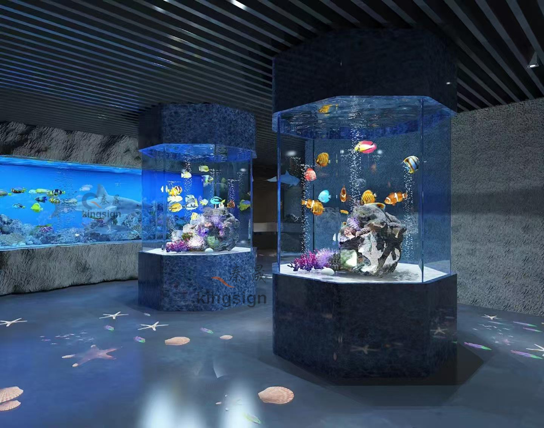 Die helle Perle der Aquariumwelt -große Acrylfischtank